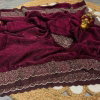 Maroon Colour Space Silk Party Wear Sarees Wholesalers In Delhi Kc 785
